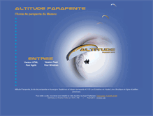 Tablet Screenshot of altitudeparapente.fr